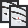 thumbnail image 1 of Craig Frames Essentials, Modern 1 Inch Picture Frame, 12 x 12 Inch, Black, Set of 2, 1 of 4