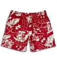 thumbnail image 4 of Jewelreauty Father's Day Men Hawaiian Beach Shorts Floral Drawstring Elastic Waist Casual Summer Shorts, 4 of 8