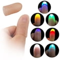 thumbnail image 3 of Lámpara de dedo Irfora 2PCS LED iluminados para los dedos Trucos de luz Lámpara para los dedos Puntas del pulgar Luz para los pulgares Herramienta de juguete de rango P para trucos de fiesta para adul Irfora Lámpara de dedo, 3 of 7