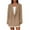 Khaki, variant on Women's 2025 Fall Winter Office Blazer, Notch Lapel Slim Fit Open Front Jacket, Business Casual Work Suit for Women, Tailored Career Blazer with Pockets, Professional Long Sleeve Coat Black L