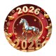 thumbnail image 2 of Adorno colgante de caballo acrílico | Colgante decorativo de 8 cm para espejo de coche, árbol de Navidad y escaparate | Decoración para el hogar y fiestas, 2 of 5