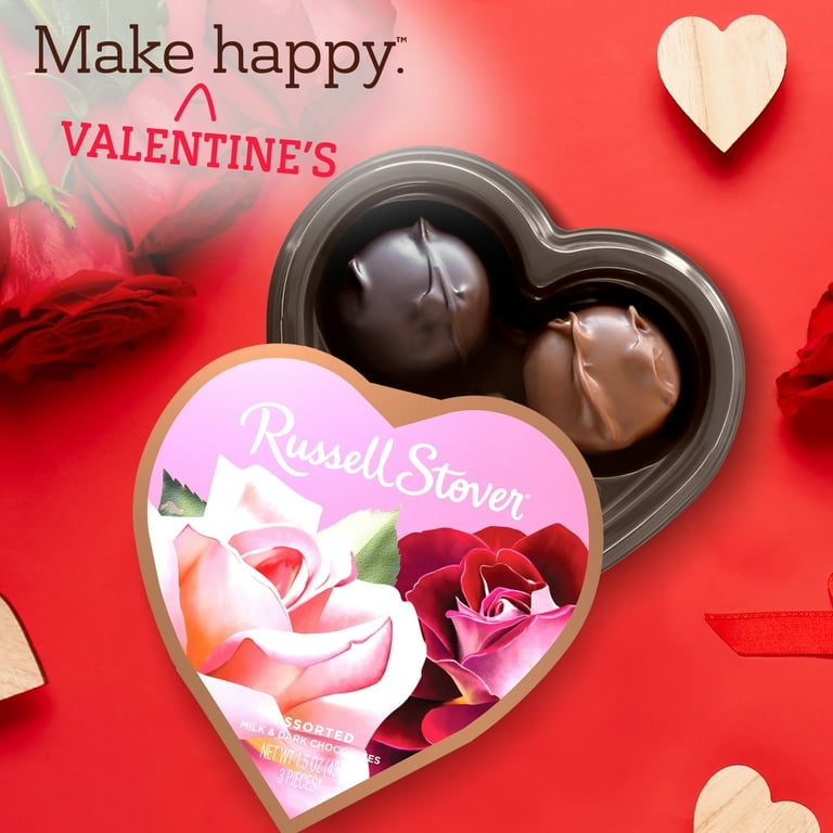 RUSSELL STOVER Valentine's Day Heart Shaped Assorted Chocolate