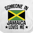 thumbnail image 4 of Inktastic Jamaican Vacation Someone in Jamaica Loves Me Boys or Girls Baby Bib, 4 of 4