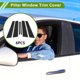 thumbnail image 2 of Moldura de Ventana de Pilar de Puerta Unique Bargains para BMW 5-Series 2018-2023 Negro Frontal Trasero Izquierdo Derecho Sticker Antirrayaduras Cubierta Exterior de Pilar 6 Piezas, 2 of 7