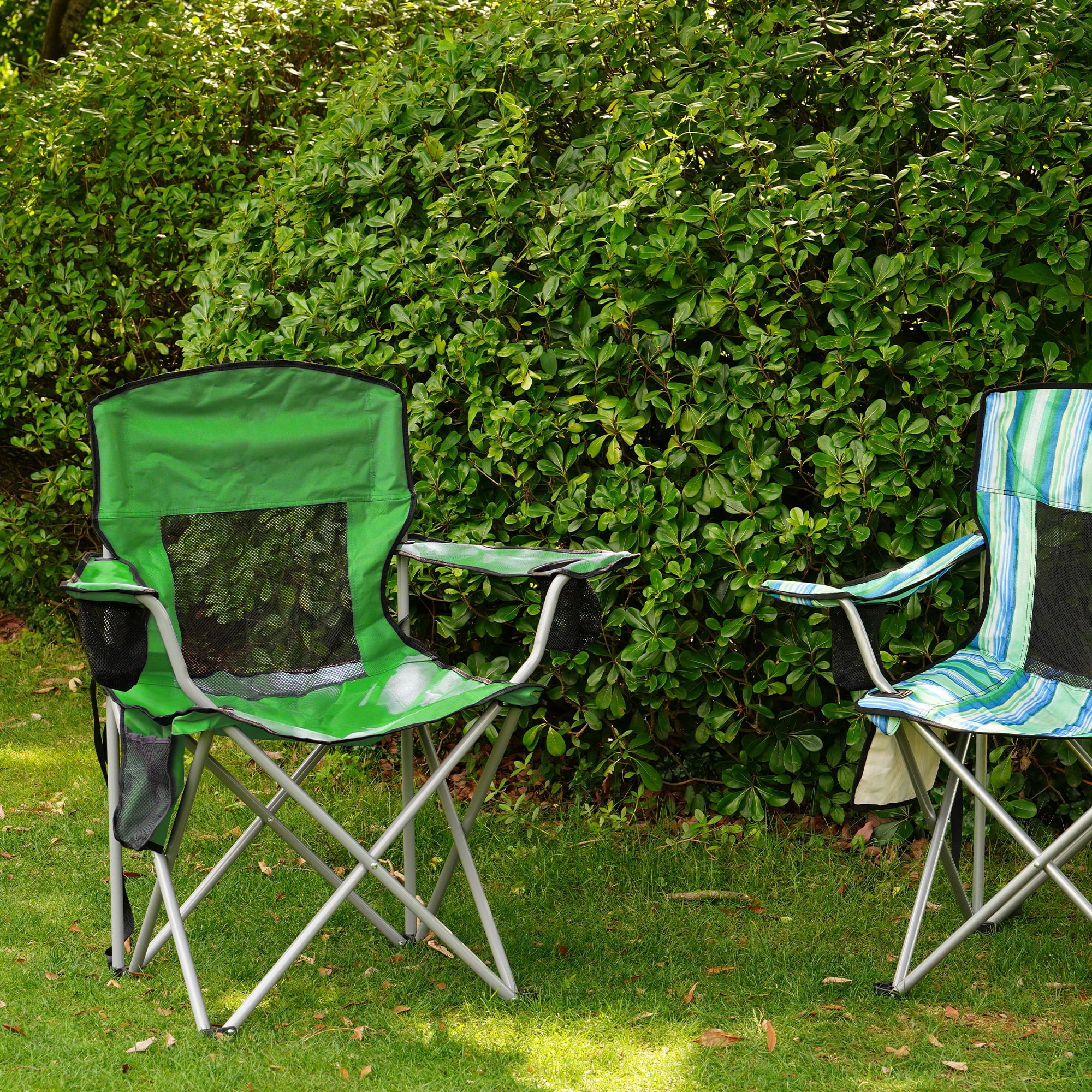 Sprint Demon Folding Camp Chair，Portable Outdoor Chair with Cup Holder & Carrying Bag，for Camping, Beach, Fishing, and Sports Events