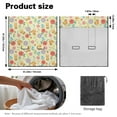 thumbnail image 7 of Drydeepin Bee Colorful Flowers Car Seat Cover Towel Backseat Breathable Rear Bench Towel Seat Covers Non-Slip Universal Fit for Sedan Trucks Van SUV, Automotive Seat Protector, 7 of 7