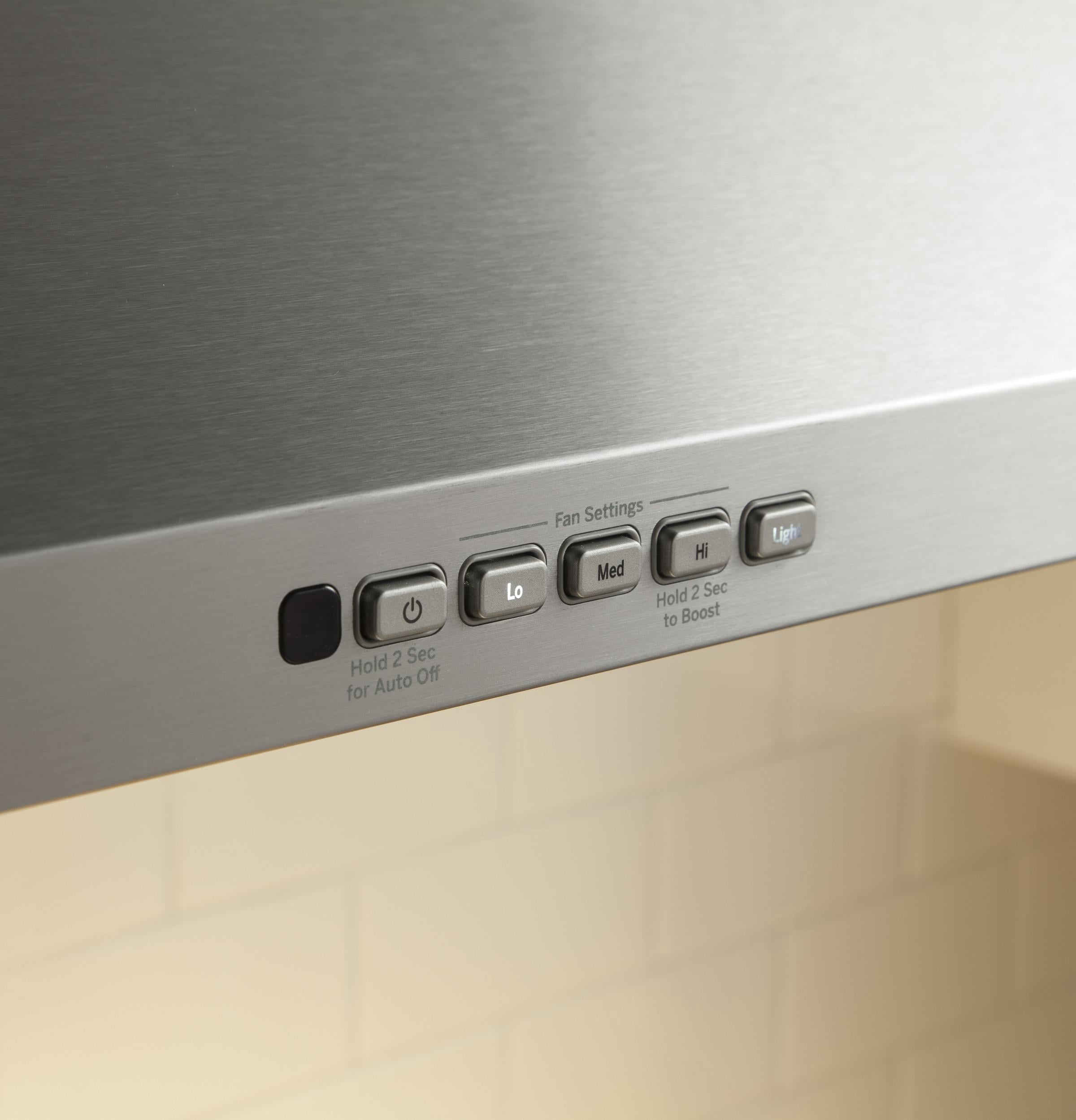 GE 30 Inch Stainless Steel Wall Mount Chimney Hood