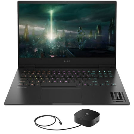 HP OMEN 16 xf00 Gaming/Entertainment Laptop (AMD Ryzen 9 7940HS 8-Core, 16.1in 165 Hz Full HD (1920x1080), GeForce RTX 4070, Win 10 Pro) with G2 Universal Dock
