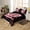 Black Pink, variant on Erosebridal Leopard Print Bowknot Twin Bedding,Girls Cute Bows Duvet Cover Set For Kids,Reversible black,2-Piece(No Comforter)