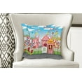 thumbnail image 4 of Ambesonne Landscape Throw Pillow Cover 2 Pack, Carnival Many Rides, 24", Multicolor, 4 of 6