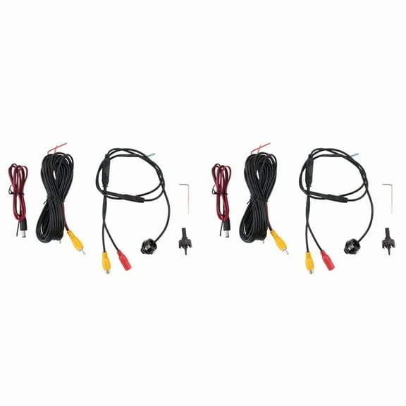 2X 360° Car Rear Front Side View Backup Reversing Camera Waterproof Night Vision