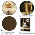 thumbnail image 3 of Designart "Cellar'S Quiet Champagne Bottle I" Champagne Canvas Art Print, 3 of 7