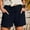 Navy, variant on IDALL Cargo Shorts for Men Athletic Shorts for Women Women Summer High Waist Straight Leg Sport Loose Shorts With Pockets Elastic Band Leisure Shorts Golf Shorts Mens Shorts Casual Army Green L