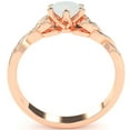 thumbnail image 3 of Celtic Trinity Knot Opal Engagement Ring In 14k Rose Gold, 3 of 6