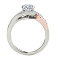 thumbnail image 4 of Aonejewelry 1/2 Carat Halo Two-Tone Diamond Engagement Ring In 14k Solid Rose & White Gold, 4 of 4