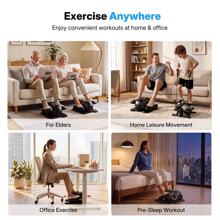 MERACH Under Desk Elliptical Trainer, Quiet & Portable photo 6