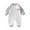 Gray, variant on Newborn Baby Boy Fall Winter Clothes Long Sleeve Romper Jumpsuit Cute Infant One Piece Outfit Black 0-3 Months