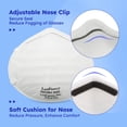thumbnail image 3 of LotFancy N95 Face Mask, 20 Pack NIOSH Particulate Respirator, Dust Mask, 3 of 8