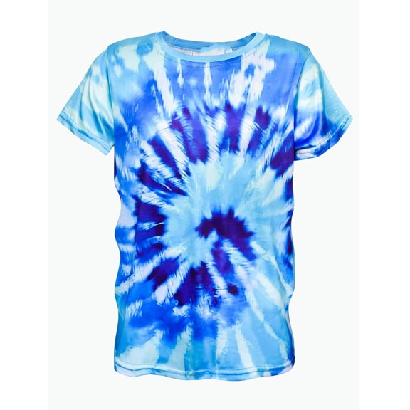 REDARER Boys Tie Dye Short Sleeve Crewneck T Shirt Comfortable Casual Graphic Tee for Kids Youth,13-14 Years