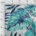 thumbnail image 2 of oneOone Polyester Spandex Turquoise Blue Fabric Tropical Leaf With Texture Sewing Craft Projects Fabric Prints By Yard 56 Inch Wide, 2 of 4