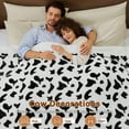 thumbnail image 5 of PMONPA Cow Heated Electric Blanket for Adult, Flannel & Sherpa Heating Blanket with 10 Heat Levels, 1/2/4/8 Hours Auto-Off, 51"x 61", Cow Print Black, 5 of 10