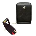 thumbnail image 1 of Lipstick Case With Mirror For Purse, Pu Leather Cosmetic Bag Travel Makeup Mini Bag Lipstick Holder Black, 1 of 4