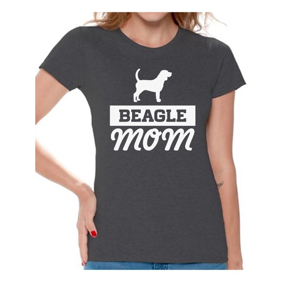 Awkward Styles Women's Beagle Mom Dog Lover Graphic T-shirt Tops