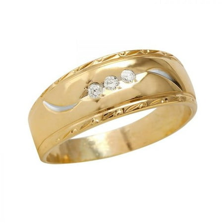 Foreli 0.09CTW Diamond 14K Yellow Gold Ring