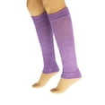thumbnail image 6 of Aerobic Leg Warmers for Women 3 Pairs Purple Cotton Knee High, 6 of 8