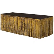 PMU Fringe Table Skirt (Gold) 9 ft x 29 inches Pkg/1