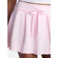 thumbnail image 4 of No Boundaries Pleated French Terry Mini Skort, Women's XXS-XXL, 4 of 5