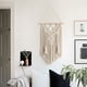 thumbnail image 4 of Wosthever Tapiz de pared de macramé elegante y ecológico blanco para decoración del hogar Tapiz colgante de pared de macramé Decoración del hogar, 4 of 6