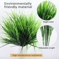 thumbnail image 3 of 12 Bundles Artificial Grasses Outdoor UV Resistant Fake Grass No Fade Faux Plastic Plants Garden Porch Window Box Decorating Fake Outdoor Grasses, 3 of 6
