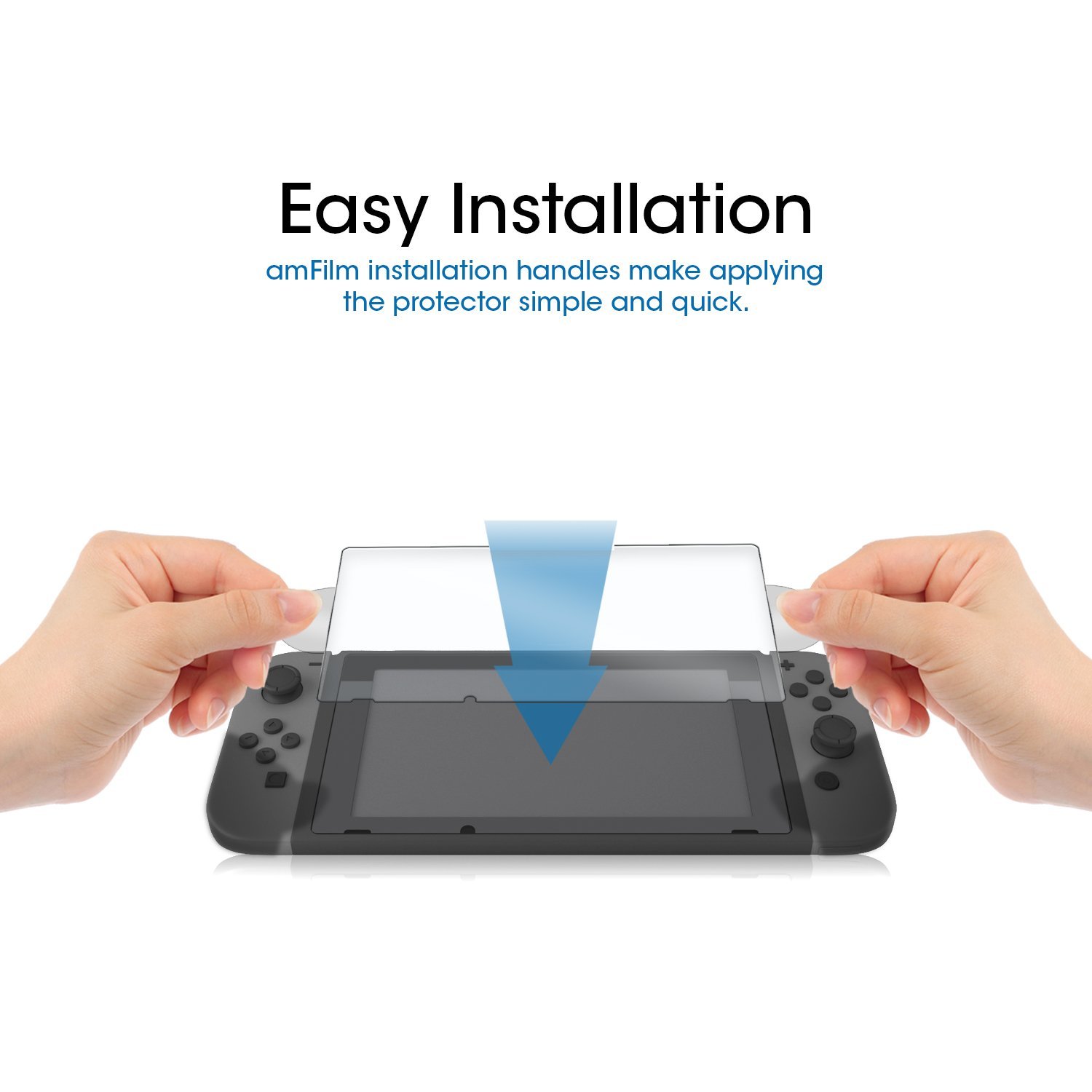 amFilm Nintendo Switch Tempered Glass Screen Protector 2-Pack photo 2