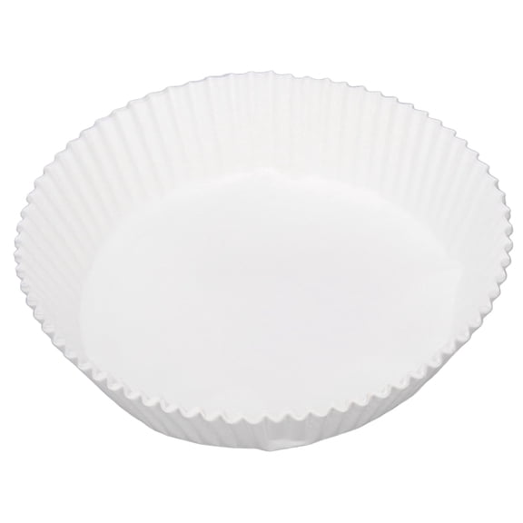 30PCS Air Fryer Disposable Paper Liner,Non Stick Fryer Oil Paper Round Baking Paper Liner for Kitchen Baking Roasting Microwave (6.3in)[White]