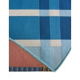 thumbnail image 5 of Unique Loom Outdoor Striped Collection Area Rug - Dash (6' 1" Round Blue/Navy Blue), 5 of 9