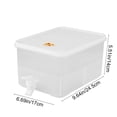 thumbnail image 3 of 6.5L Large Beverage Dispenser with Spigot Clear Plastic Water Pitcher with Lid Leakproof Drink Container for Fridge Home Office Party, 3 of 8