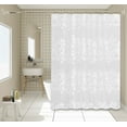 thumbnail image 2 of PEVA Clear Plastic Shower Curtain, 72 x 72" Waterproof Lighweight PEVA Bathroom Shower Stall Curtain, 2 of 8