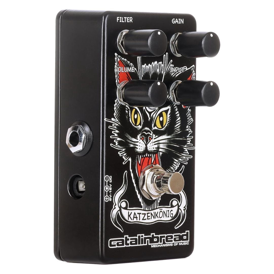 Catalinbread Traditional Ink Collection Katzenkonig Fuzz Guitar Effects Distortion Pedal with Adjustable Controls