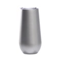thumbnail image 1 of Yuarrent Copas de cóctel, suministros para el hogar, flauta de champán de doble capa, suministros para fiestas de acero inoxidable, vaso de vino, plata Type2 NO2 Yuarrent HA060909-21, 1 of 6