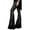 Black #1, variant on Black_Friday Deals Xihbxyly Clearance Women's Sequin Flare Pants High Waist Wide Leg Palazzo Lounge Pants Bell Bottoms Trousers Loose Draping Pants Women's Pants Sequins Party Clothes Brown M #1