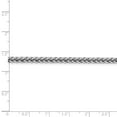 thumbnail image 5 of 14K White Gold chain Spiga (Wheat) 18 in 4.3 mm 4.30mm Semi-solid 3-Wire Wheat, 5 of 5