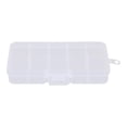 thumbnail image 2 of 10 Compartments Storage Box Sewing Craft Accessories Container Sturdy Compact Multipurpose Rectangle for Women Visually White, 2 of 8