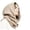 Beige, variant on SUXIAN Warm Winter Hats Hooded Scarf Crinkle Soft Knitted Hat Neck Warmer Men Outdoor Cold Weather