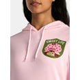 thumbnail image 4 of Strawberry Shortcake Women's Front Back Embroidered Graphic Hoodie, Sizes XXS-XXL, 4 of 5