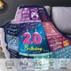 thumbnail image 3 of LHSHID Paready 18th Birthday Blanket Soft Flannel Throw Blanket Lightweight Cozy Birthday Blanket for Boys Girls Adults Comfortable Bed Blanket for Sofa Living Room Home Camping Couch 50x60in, 3 of 6