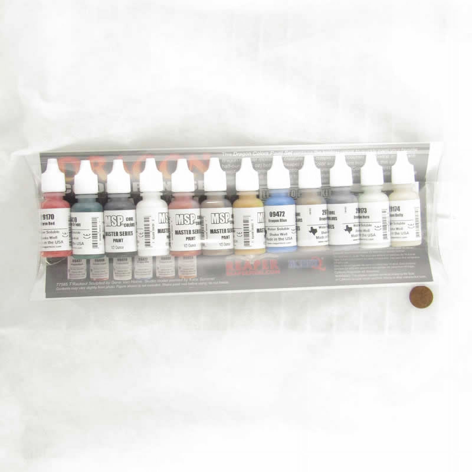 Reaper Miniatures REM09917 Dragon Colors Paint Set, Multi Color