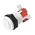 thumbnail image 5 of Interruptor de botón momentáneo de juego con microinterruptor para juegos de arcade, orificio de montaje de 27 mm, blanco, 6 piezas, 5 of 5
