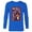 Navy, variant on Disney The Lion King 30th Anniversary Scar and Hyenas Idiots - Long Sleeve T-Shirt for Men - Customized-White
