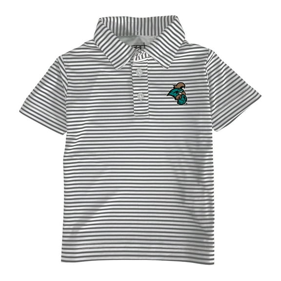 Toddler Garb Charcoal/White Coastal Carolina Chanticleers Carson Polo